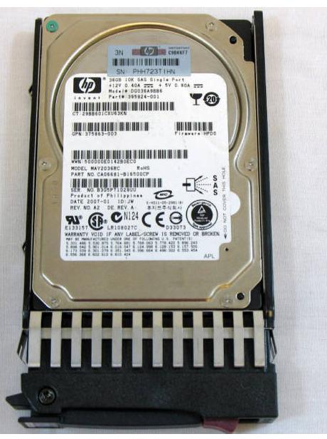 HP DG036A9BB6 36GB 10KRPM SAS 2.5" Hard Drive