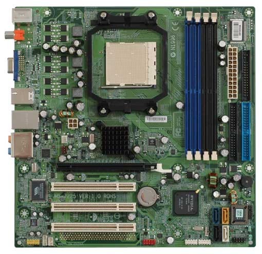 HP/Compaq MS-7225 Geforce 6150 Socket-AM2 AMD Athlon 64 Micro ATX Motherboard