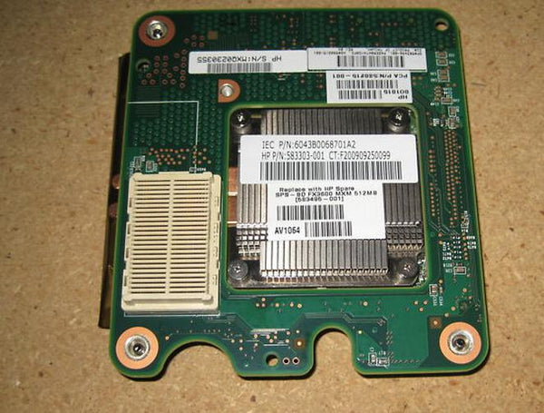 HP 580138-B21 Nvidia Quadro FX3600M Graphic Card For WS 580138-B21