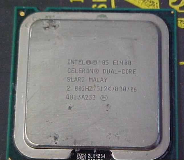Intel SLAR2 Intel Celeron Dual Core E1400 2.0GHZ 800MHZ L2 512KB Socket-775 Processor