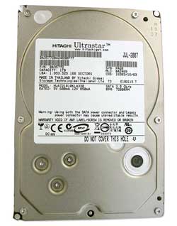 Hitachi CINEMASTAR HCS725025VLA380 250GB 7200RPM SATA 3.5" Hard Drive