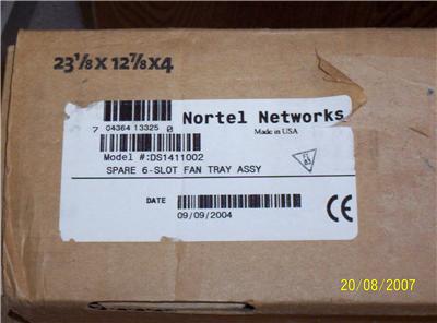 Nortel DS1411002 6-Slot SPARE Fan Tray For 8006