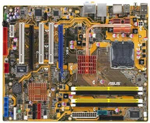 ASUS P5K Intel P35 Socket-775 Core 2 Quad DDR2 1066MHZ ATX Motherboard. Bare Board