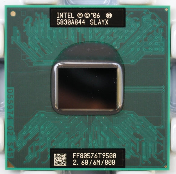 Intel SLAYX / SLB4E Intel Core 2 Duo Mobile T9500 2.6GHZ L2 6MB Cache Socket-P CPU