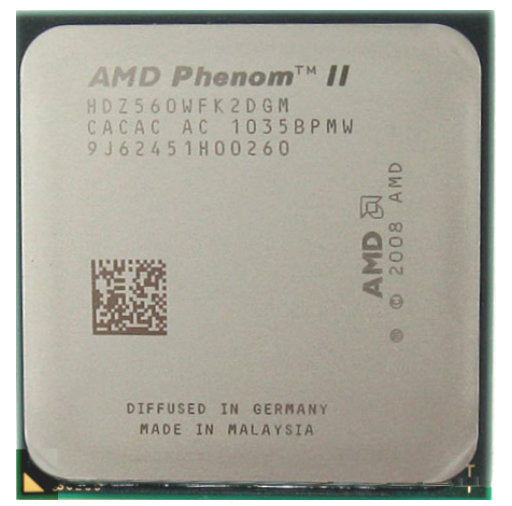 AMD HDZ560WFK2DGM AMD Phenom II X2 560 3.30GHZ L3 6MB Cache Socket-AM3 Processor