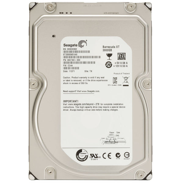 Seagate Barracuda XT ST33000651AS 3TB 7200RPM 64MB Cache SATA 6.0GB/S 3.5" Internal Hard Drive