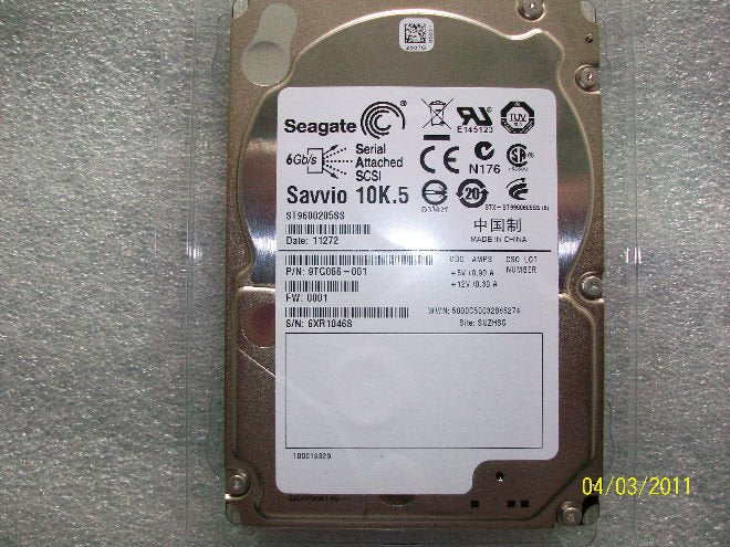 Seagate ST9600205SS / 9TG066-004 Savvio 10K.5 600GB 10KRpm SAS-6Gbps 64Mb Cache 2.5-Inch Internal Hard Drive