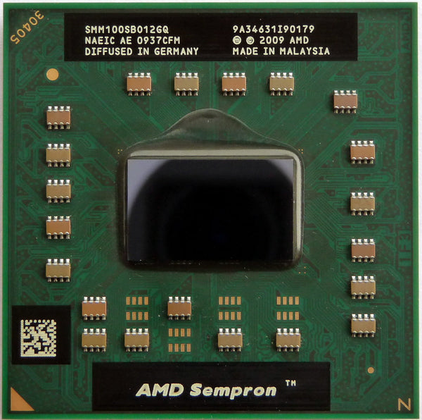 AMD SMM100SBO12GQ Mobile Sempron M100 2.0GHZ FSB-1600MHZ 512KB L2 Cache SKT-S1(S1G3) Microprocessor