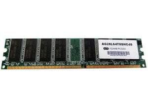 ATP Electronics AG28L64T8SHC4S 1Gb PC3200 DDR-400MHz non-ECC Unbuffered CL3 184-Pin DIMM Memory Module