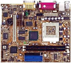 ASUS CUWE-FX Chip-Intel 810E Socket-370 1333MHZ SDRAM Audio/Video/LAN REV.1.01 Micro ATX Motherboard