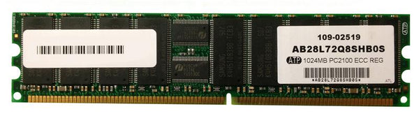 ATP Electronics AB28L72Q8SHB0S 1Gb PC2100 DDR-266MHz ECC Registered CL2.5 184-Pin DIMM Memory Module