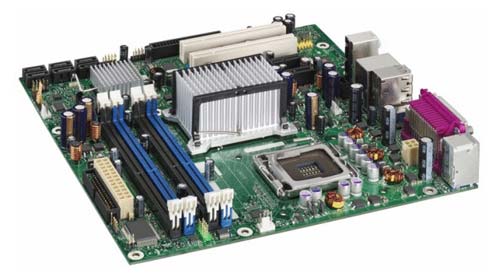 Intel BLKDQ965GFEKR Chip-Intel Q965 Express S-775 8GB DDR2 IDE/SATA A/V/L Micro ATX Motherboard(Bare Board)