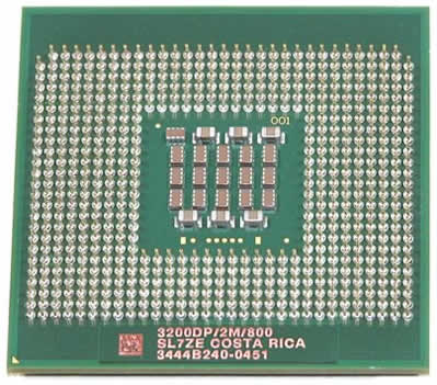 Intel Xeon 3.2GHz FSB-800MHz 2MB L2 Cache Socket-MPGA604 Single Core Microprocessor (SL7ZE)