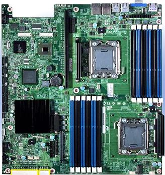 Intel Xeon 5600Series Socket-LGA1366 DDR3 ECC SATA USB 2 V/L SSI TEB-leveraged bare Serverboard (S5520UR)
