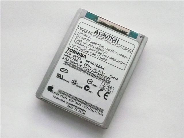 Toshiba MK8010GAH 80GB 4200RPM IDE 1.8" Hard Drive USED For I POD Only