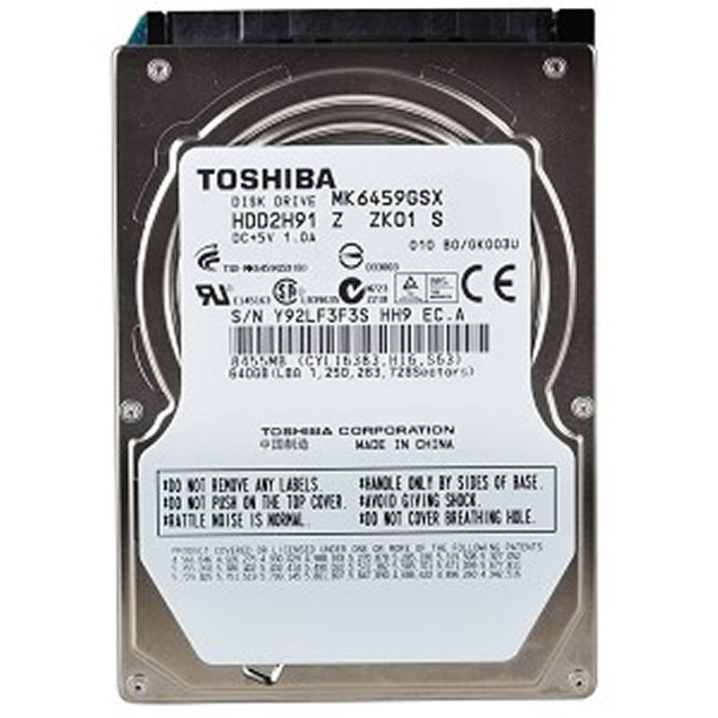 Toshiba MK6459GSX / HDD2H91 640Gb 5400RPM Serial ATA-3.0Gbps 8Mb Cache 2.5-Inch Internal Notebook Hard Drive
