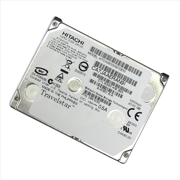 HGST HTC426020G7CE10 TravelStar C4K60 20Gb 2Mb ATA-6 1.8" Hard Drive