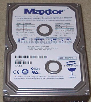 Maxtor DiamondMax 536DX 4W060H4 60GB 5400RPM 2MB Buffer ATA-100 IDE 3.5" Hard Drive