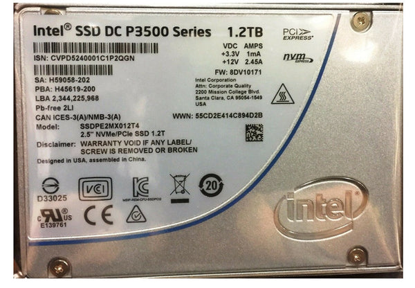 Intel SSDPE2MX012T401 DC-P3500 1.20Tb PCI-Express 2.5-Inch Solid State Drive