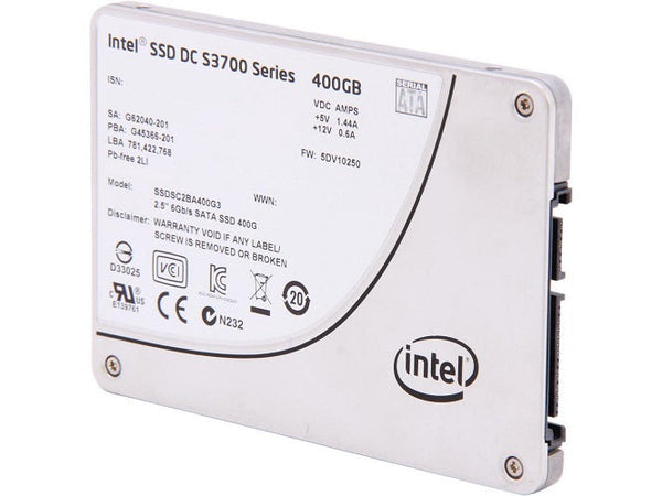 Intel SSDSC2BA400G301 DC S3700 400Gb SATA-6.0Gbps eMLC 2.5-Inch Solid State Drive