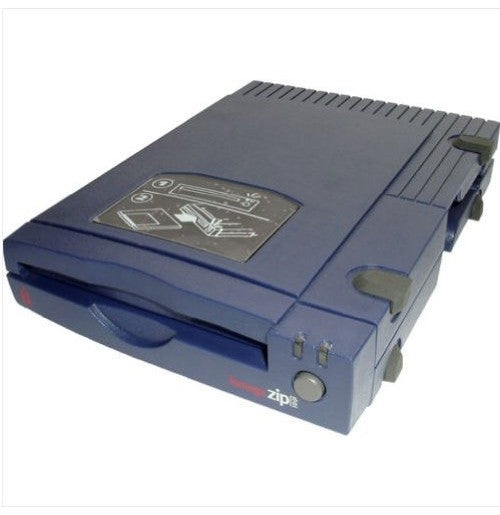 Iomega Z100S2 100MB External SCSI Blue Zip Drive Without Power Adapter