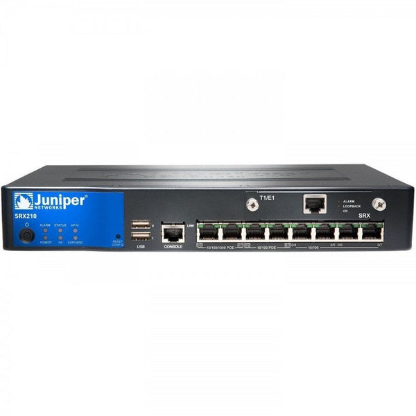 Juniper SRX210HE2-POE 8-Ports 1U Rack Mount Services Gateway