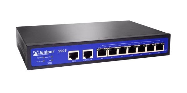 Juniper SSG-5-SB-W-W SSG-5 8-Port Rack-Mount Secure Service Gateway