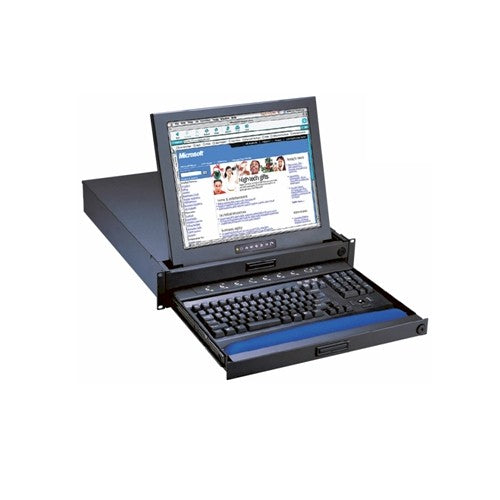 RKP119bu -1U 19" LCD USB Notebook key w/mini trackball (b)