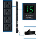 Tripp Lite PDUMV15-24 1.5kW Single-Phase Local Metered PDU, 100-127V Outlets