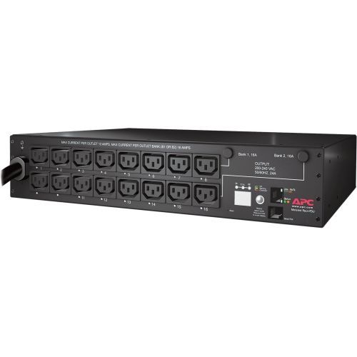 APC by Schneider AP7911B Electric Rack PDU, Switched, 2U, 30A, 208V