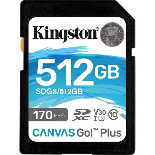 Kingston SDG3/512GB Canvas Go! Plus SDG3 512 GB Class 10/UHS-I (U3) SDXC