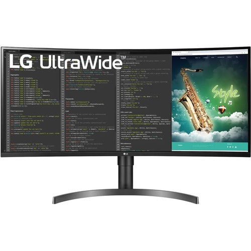 LG 35BN75C-B Ultrawide 35" Class UW-QHD Curved Screen LCD Monitor - 21:9 - Textured Black - 35"