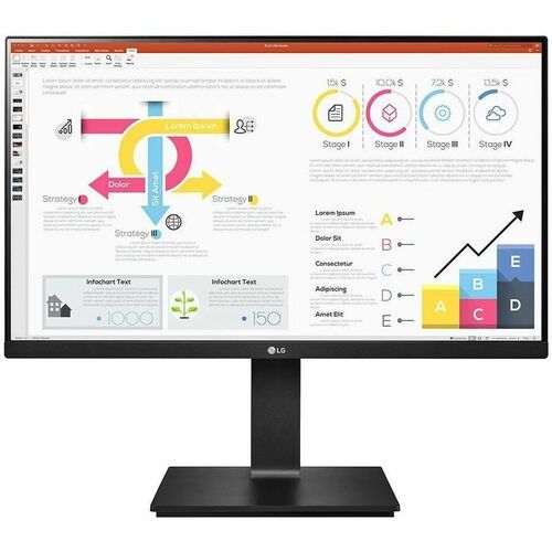 LG 24BP75Q-B 24" Class WQHD LCD Monitor - 16:9 - Black - 24"