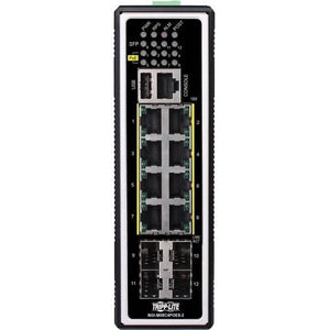 Tripp Lite NGI-M08C4POE8-2 8-Port 18W 24 Gbps DIN-rail Ethernet Switch