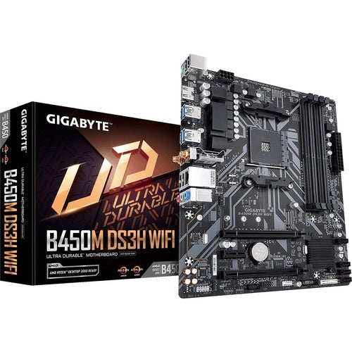 Gigabyte B450M DS3H WIFI Gaming Desktop Motherboard