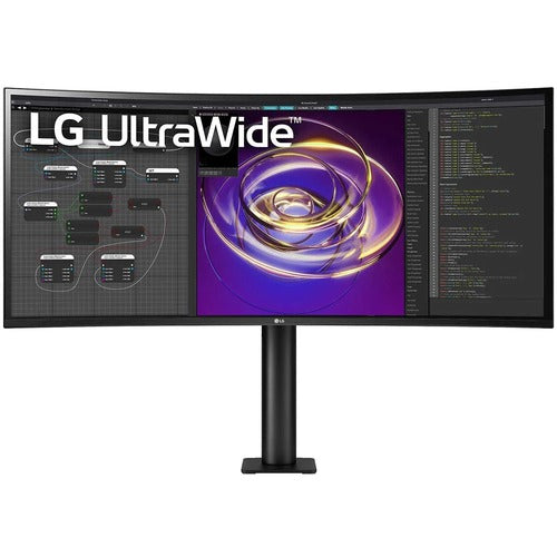 LG 34BP88CN-B Ultrawide 34" Class UW-QHD Curved Screen LCD Monitor - 21:9 - Black - 34"