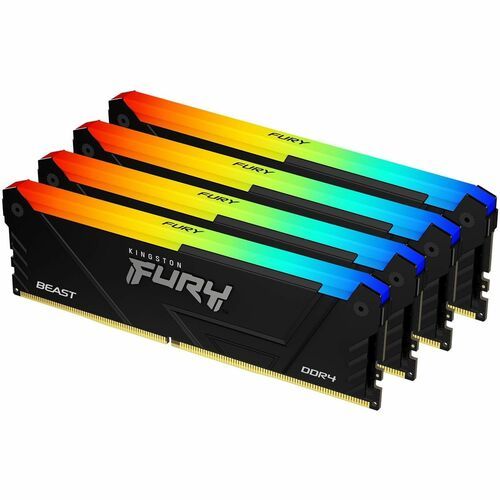 Kingston KF432C16BB2AK4/128 FURY Beast 128GB (4 x 32GB) DDR4 SDRAM Memory Kit