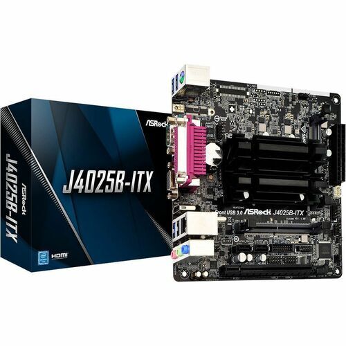 Asrock J4025B-ITX ASRock J4025B-ITX Desktop Motherboard - Intel Chipset - Socket LGA-1700 - Mini