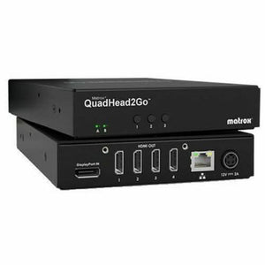 Matrox Q2G-DP4K QuadHead2Go Multi-Monitor Wall Video Controller Appliance