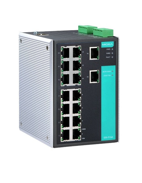 Moxa EDS-516A 16-Ports Layer-2 Managed Ethernet Switch