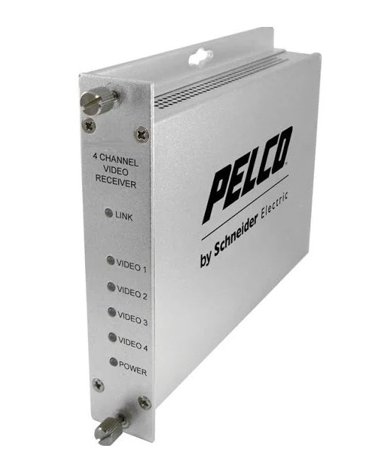 Pelco FTV40M1ST 4-Channel Digital Video Multiplexer Fiber Transmitter