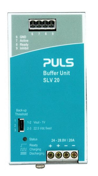 Puls SLV20.200 Buffer Unit Single Phase 20A 24VDC 480Watt Power Supply