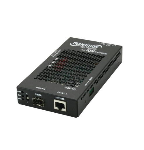 Transition Networks S6010-1011 S6010-Series 2-Port Copper Fiber Network Interface Media Converter
