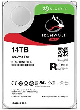 Seagate ST14000NE0008 IronWolf Pro 14TB 7200RPM SATA 6.0Gbps 3.5-Inch Hard Drive