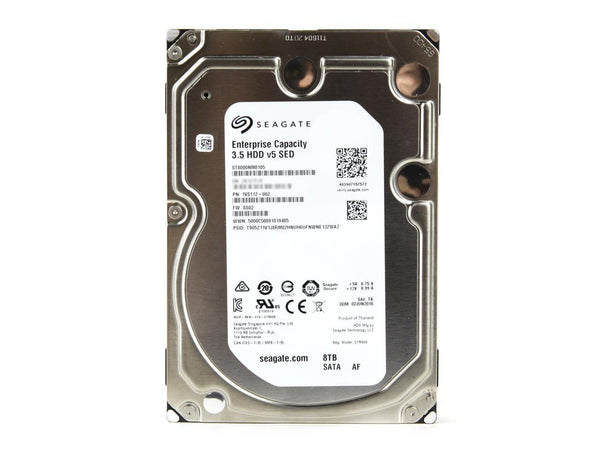 Seagate Enterprise Capacity 3.5'' HDD 8TB 7200 RPM 512e SATA 6Gb/s 256MB Cache Secure Model Internal Hard Drive ST8000NM0105