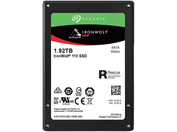 Seagate ZA1920NM10011 IronWolf 110 NAS 1.92Tb SATA-6Gbps 2.5-Inch Solid State Drive