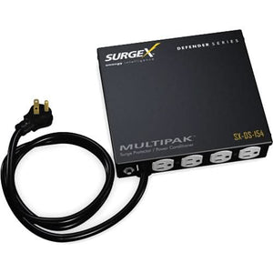 Surgex SX-DS-154 Defender Series Multipak 4-Outlets 120V 15 Amp Surge Suppressor