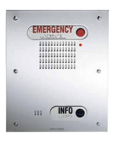 Talk-A-Phone ETP-400D Dual Button Outdoor Emergency / Information Phone  