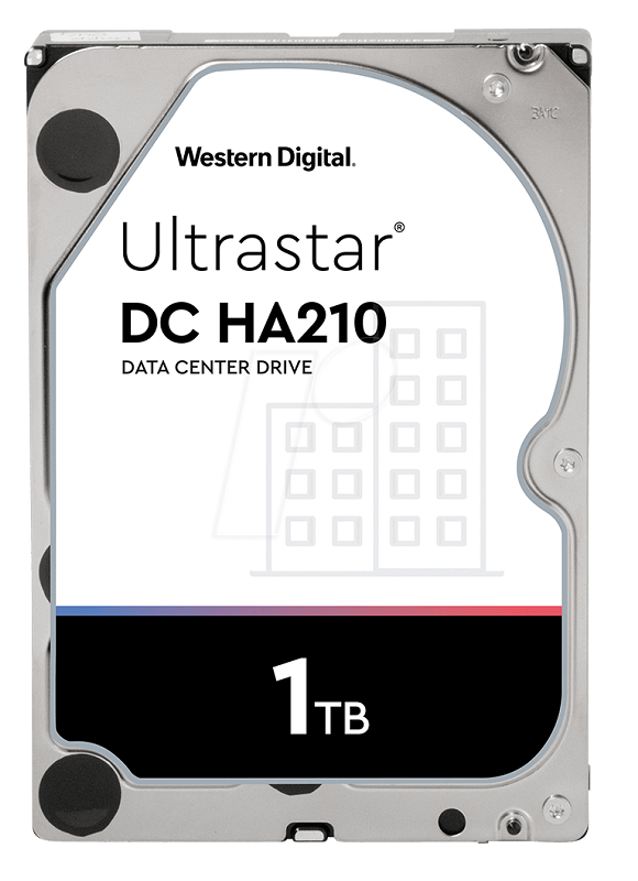 Western Digital 1W10001 Ultrastar DC HA210 1Tb Serial ATA-600 3.5-Inch Hard Drive
