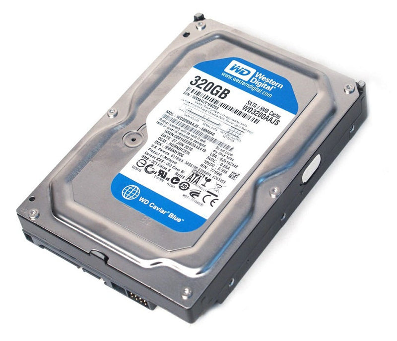 Western Digital Internal Hard Drive 320GB 7200RPM Serial ATA-3Gbps Caviar Blue Series WD3200AAJS